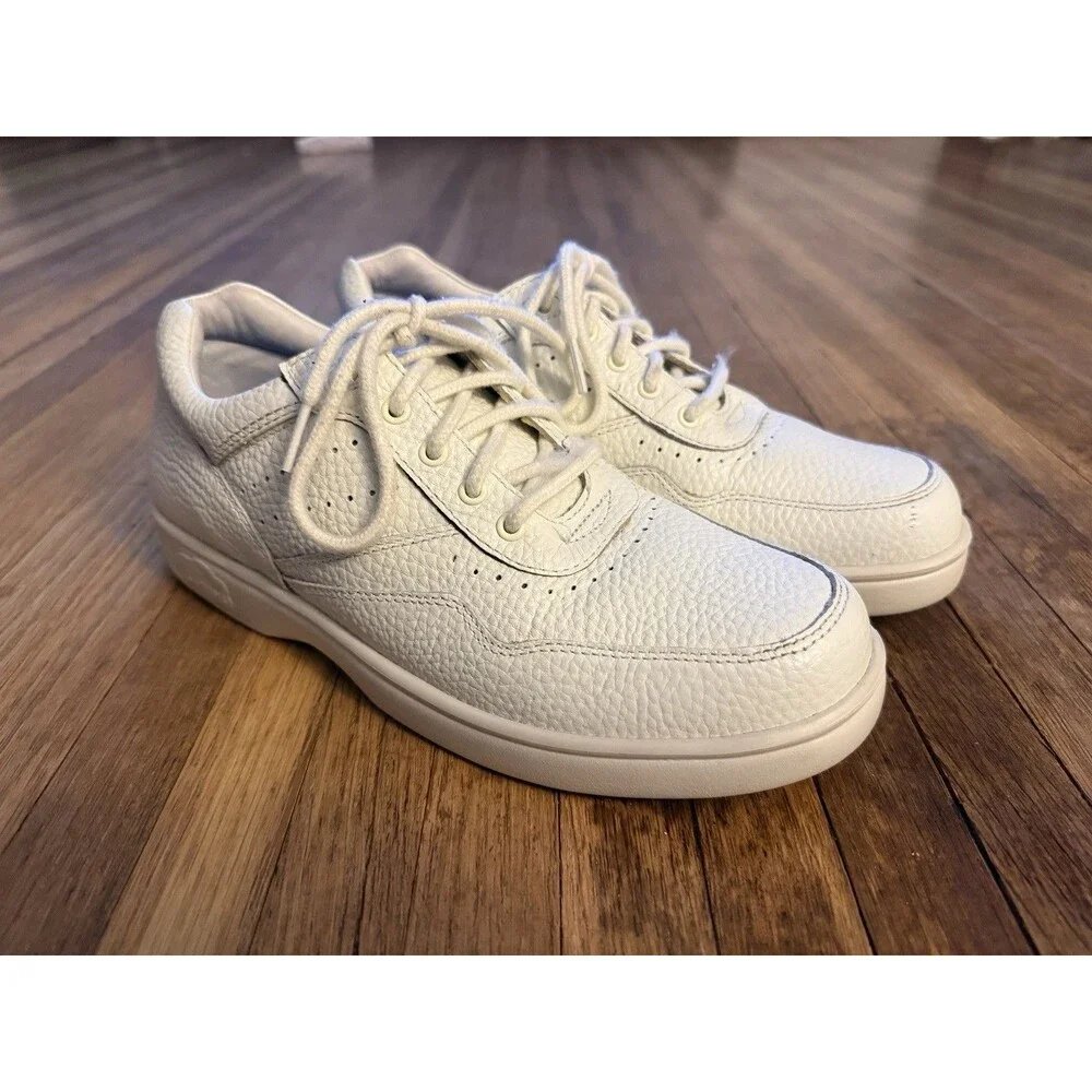 Dr Comfort Womens Casual Patty Walking 1040 White Leather Shoes 10 Medium